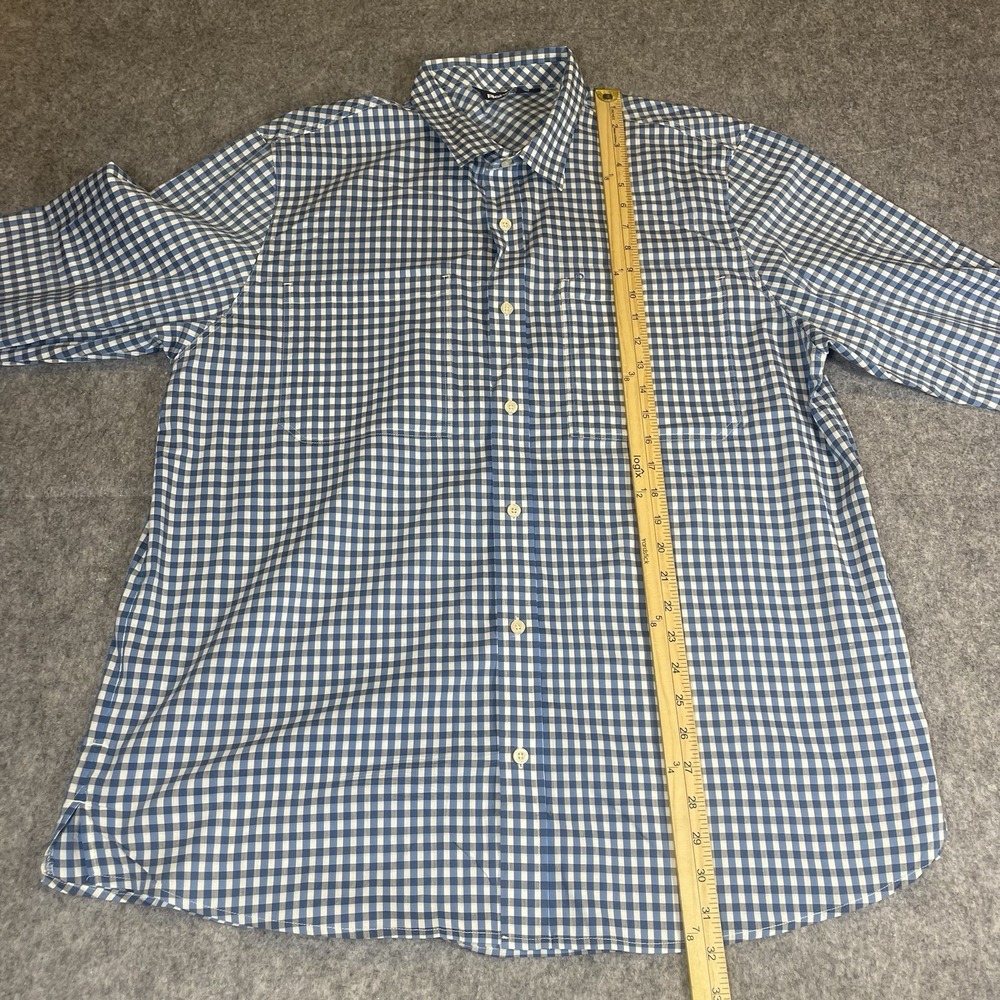 Rohan Fenland Mens Shirt XLarge Blue Plaid Check Button Up Long Sleeve UPF 40+ - Picture 8 of 9